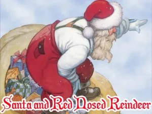 Santa και Red Nosed Redeer Puzzle